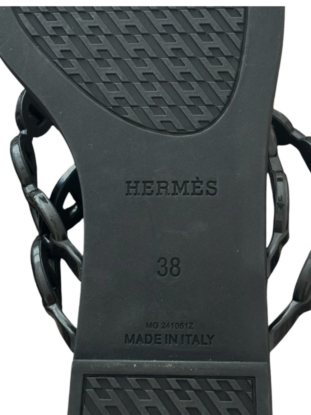 Hermès Rubber Chaine d'Ancre Island Sandals - Picture 5 of 5
